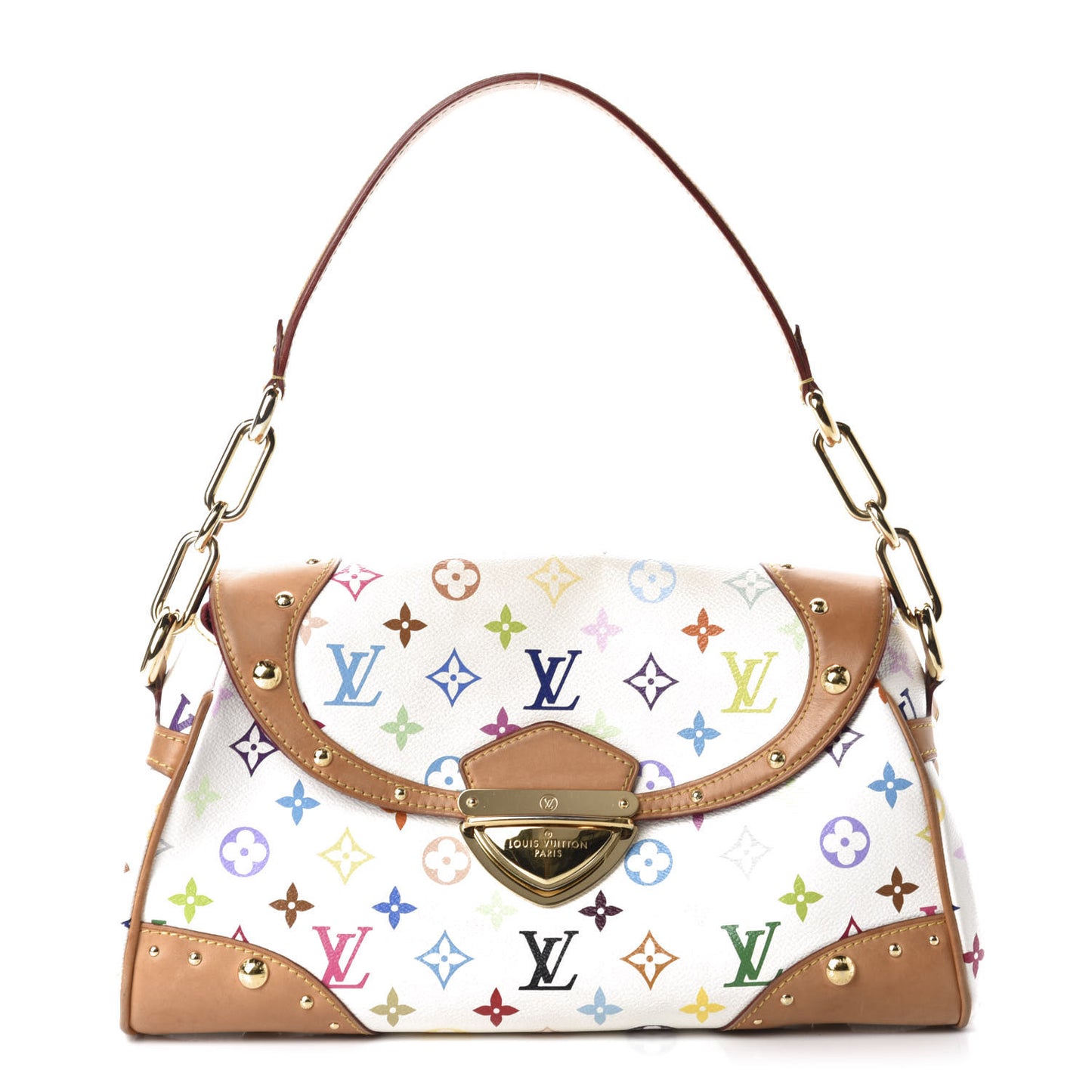 Monogram Multicolor Beverly MM White
