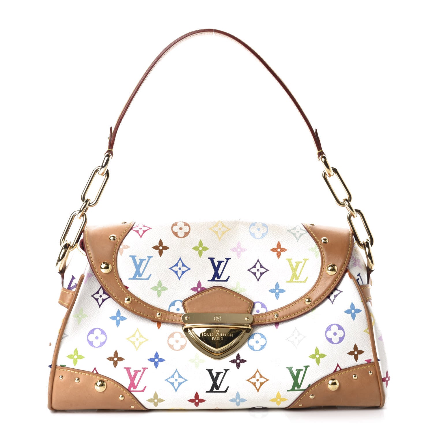 Louis Vuitton Monogram Multicolor Beverly MM White 1 of 10