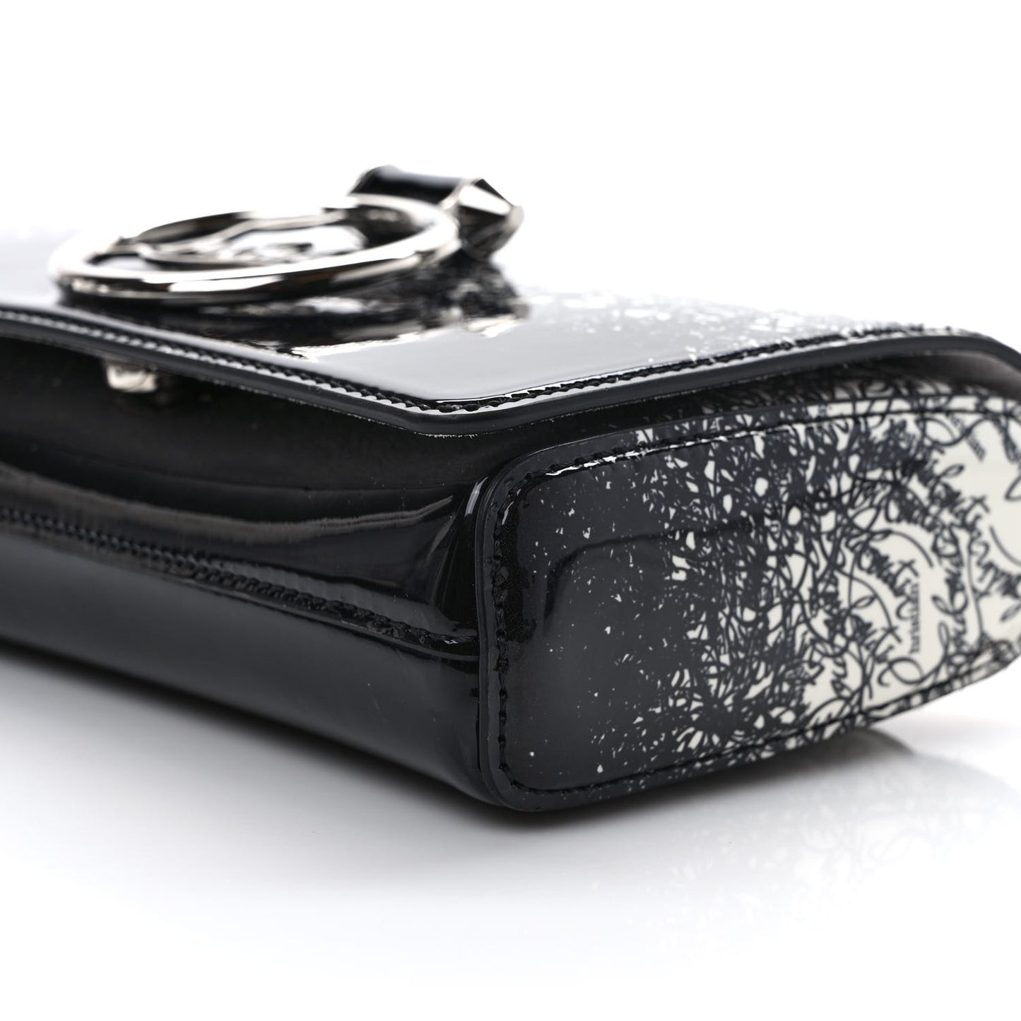 Patent Degraloubi RubyLou Clutch Snow Black