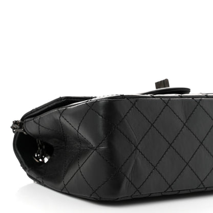 Chanel Aged Calfskin Quilted 2.55 Reissue Mini Flap So Black 9 of 10