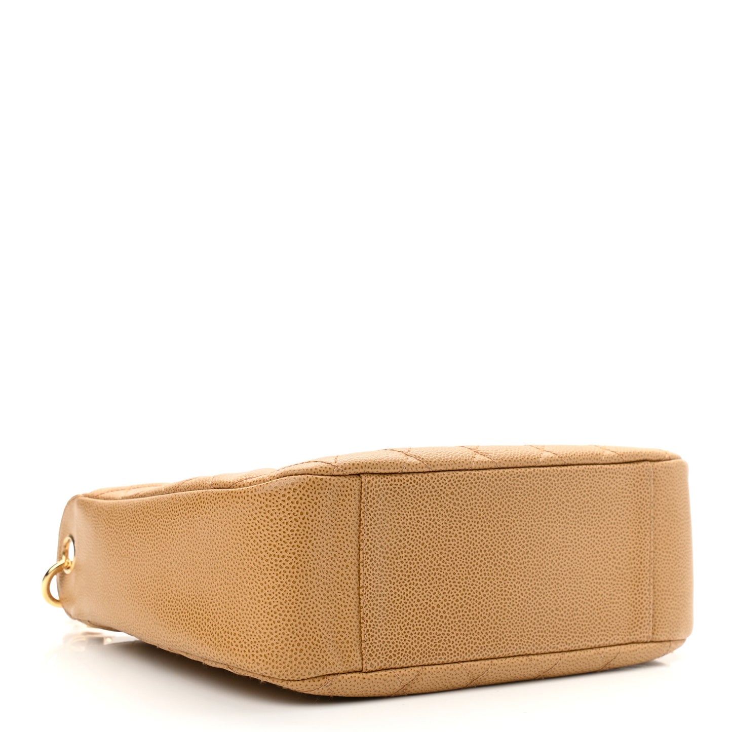 Caviar Quilted Timeless CC Shoulder Bag Beige