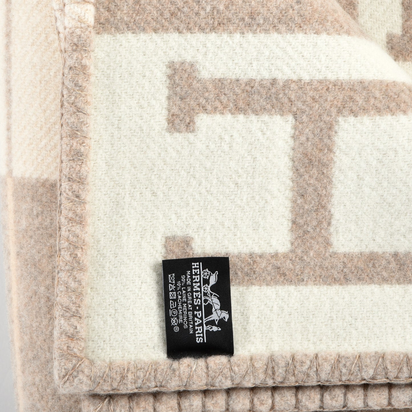 Wool Cashmere Avalon III Blanket Coco Camomille