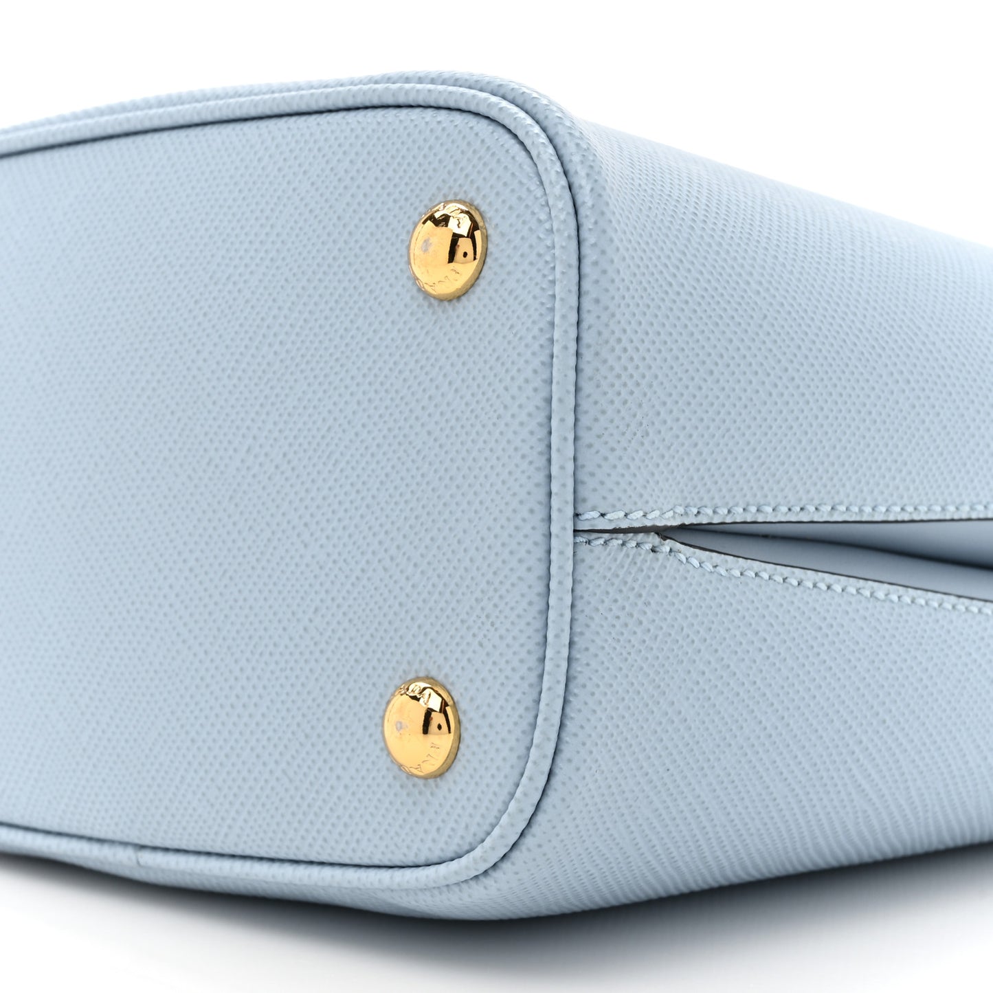 Saffiano Cuir Calfskin Small Panier Bucket Bag Astrale Black