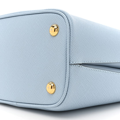 Prada Saffiano Cuir Calfskin Small Panier Bucket Bag Astrale Black 9 of 11