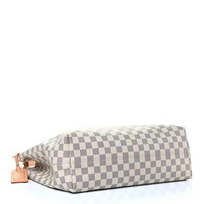 Louis Vuitton Damier Azur Graceful MM Rose Ballerine 3 of 4