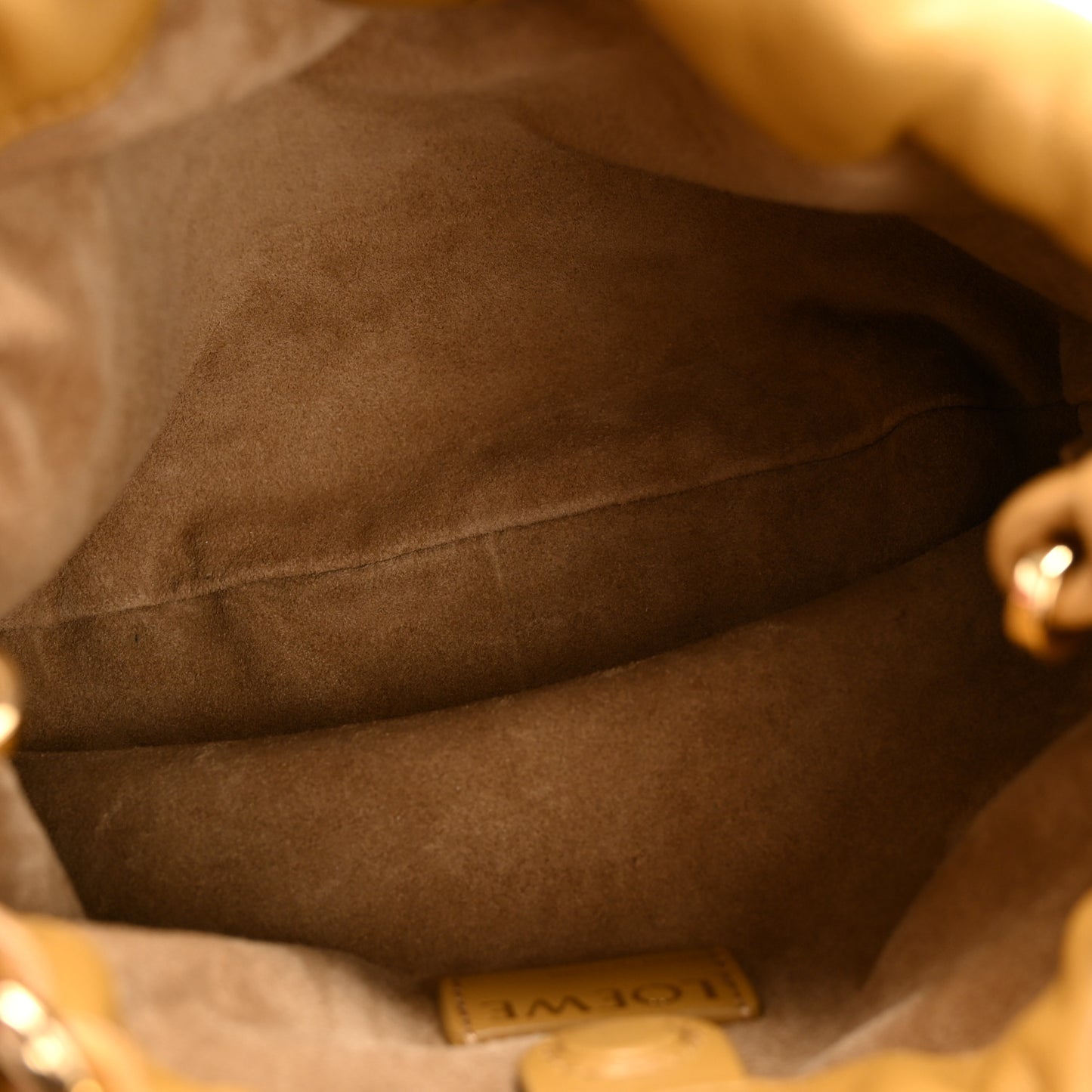 Mellow Nappa Donut Chain Mini Flamenco Knot Clutch Sahara