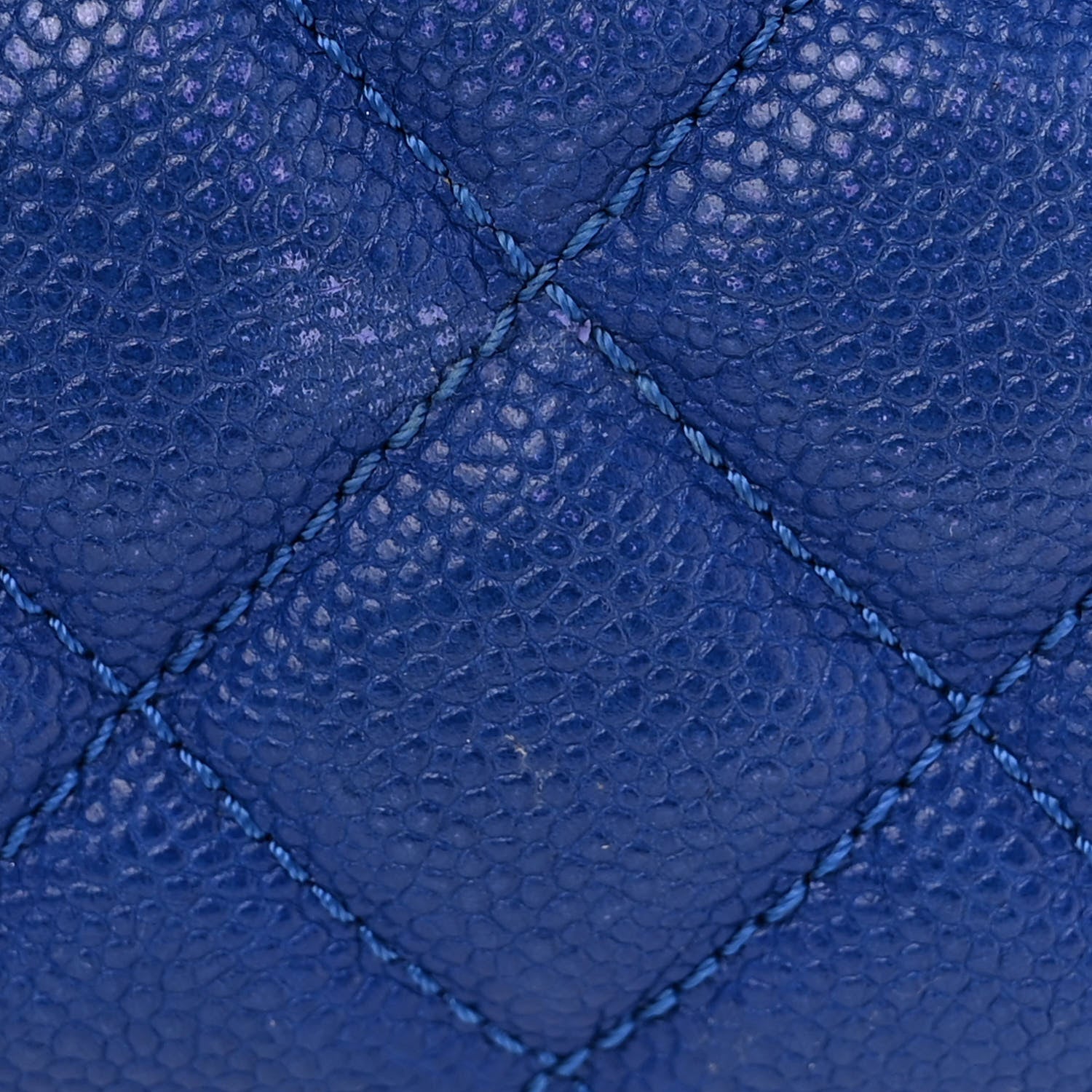 Chanel Caviar Quilted Easy Zip Flap Tote Blue 17 of 17