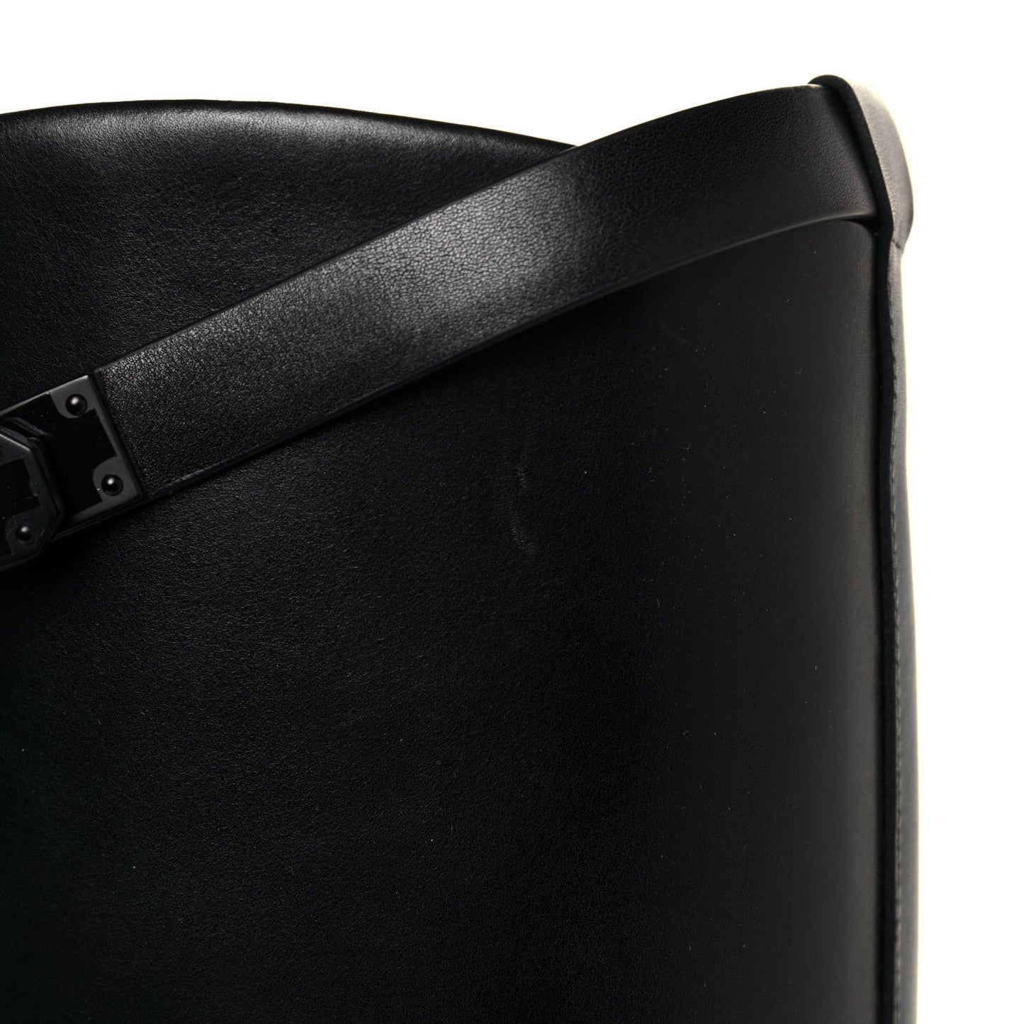 Calfskin Variation Monochromatic Boots 36 Black