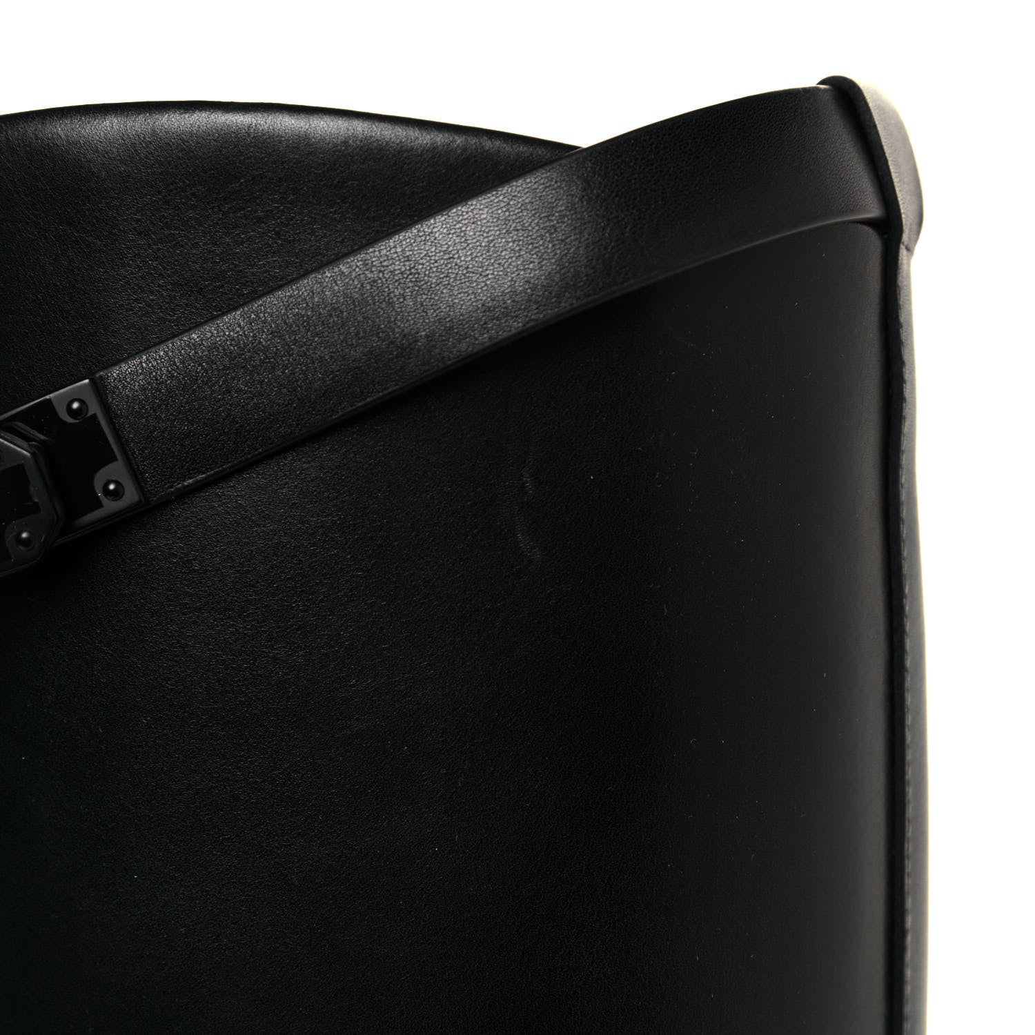 Hermes Calfskin Variation Monochromatic Boots 36 Black 8 of 9