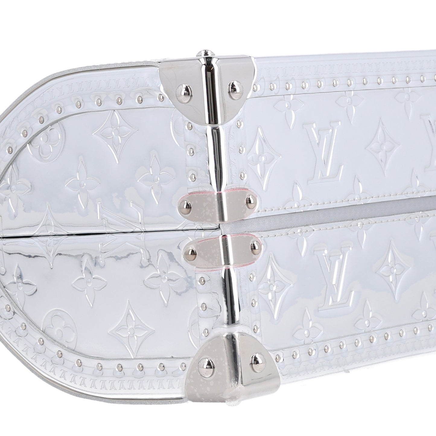 Monogram Miroir Speedy Trunk 20 Silver