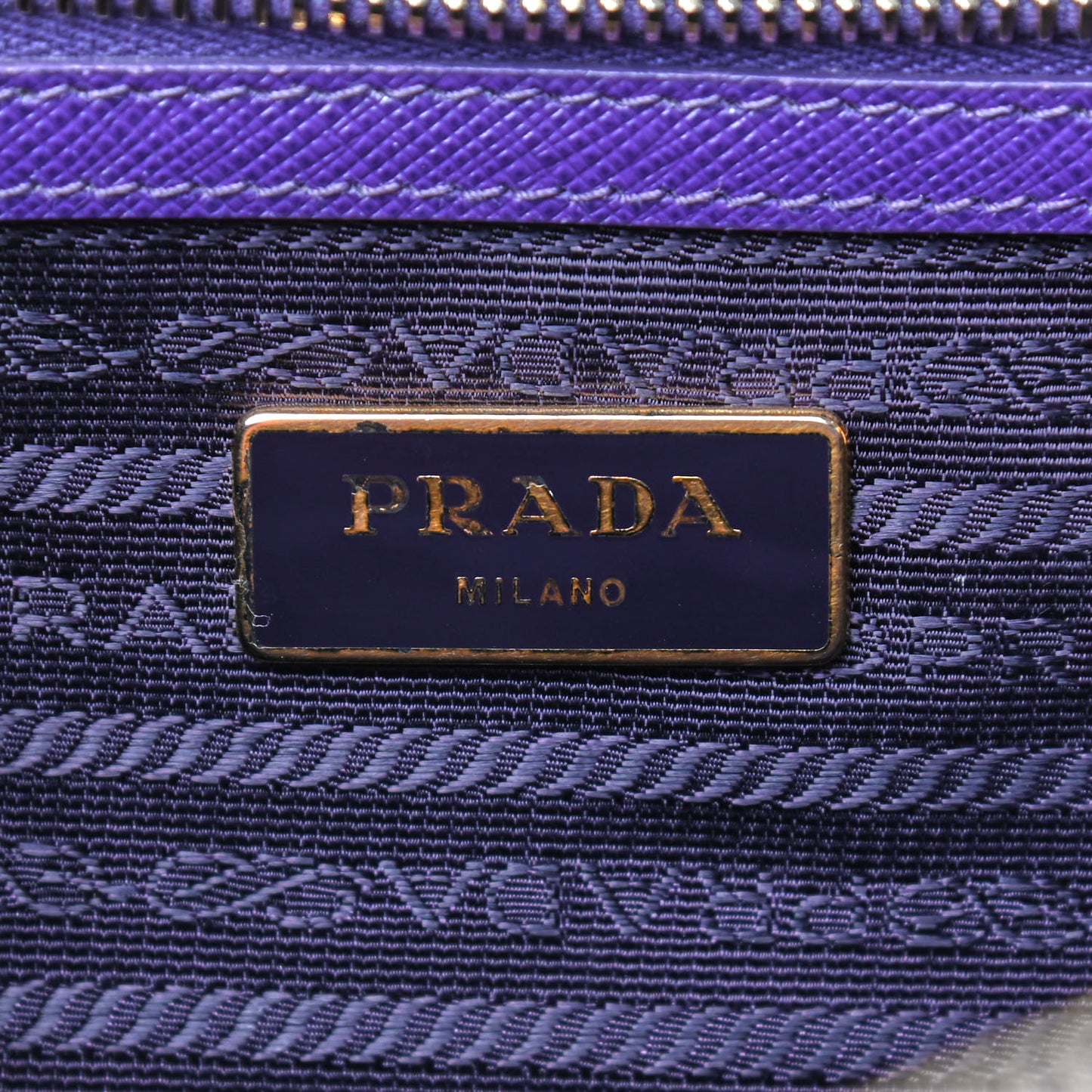 Saffiano Galleria Double Zip Tote Viola