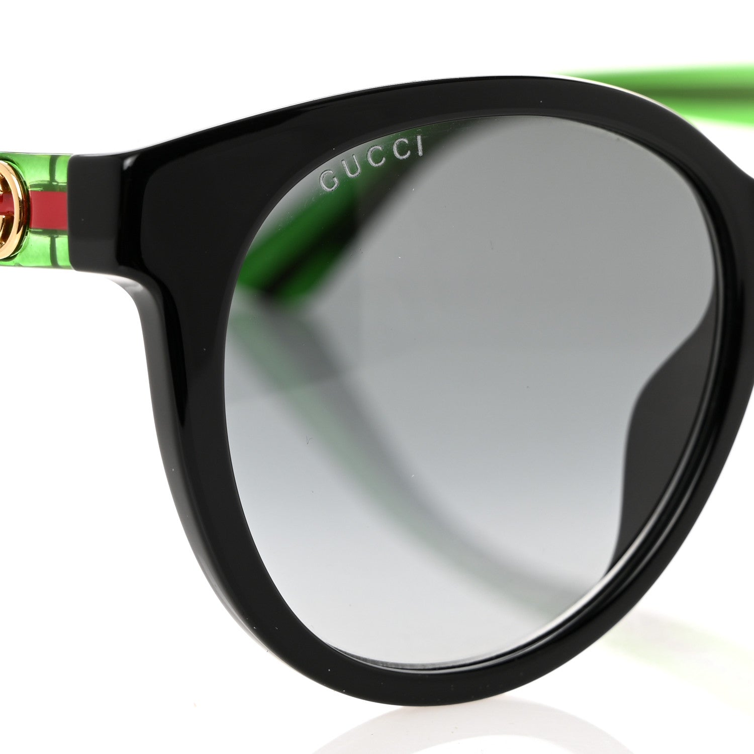 Gucci Acetate Round Web Sunglasses GG0702S Black 7 of 8