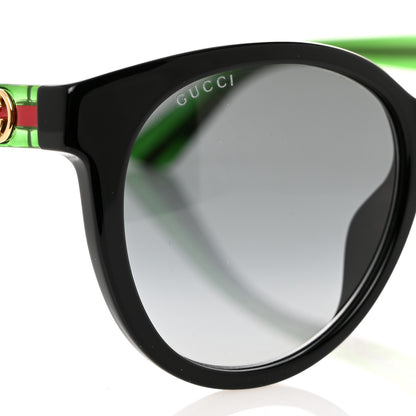 Gucci Acetate Round Web Sunglasses GG0702S Black 7 of 8