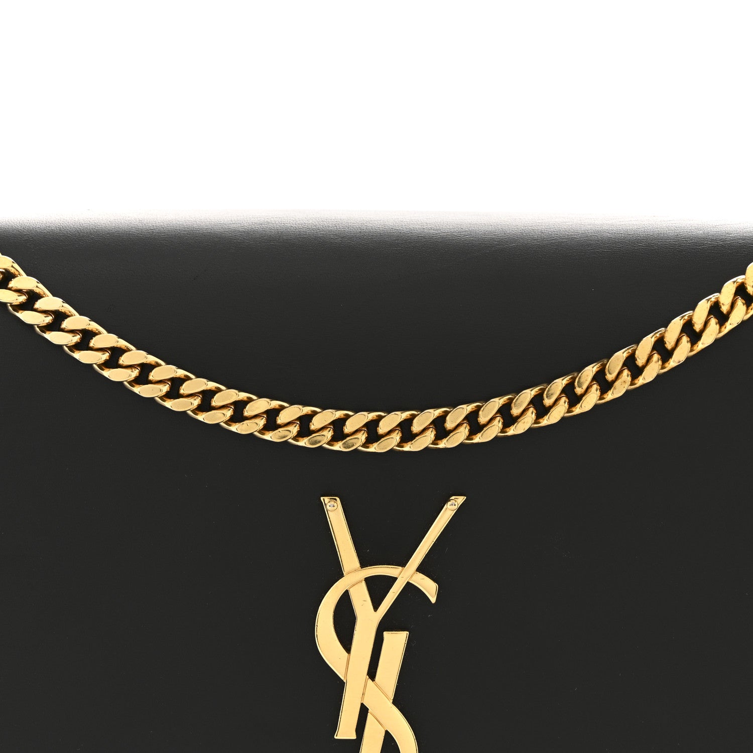Saint Laurent Smooth Calfskin Medium Classic Monogram Kate Tassel Satchel Black 8 of 16