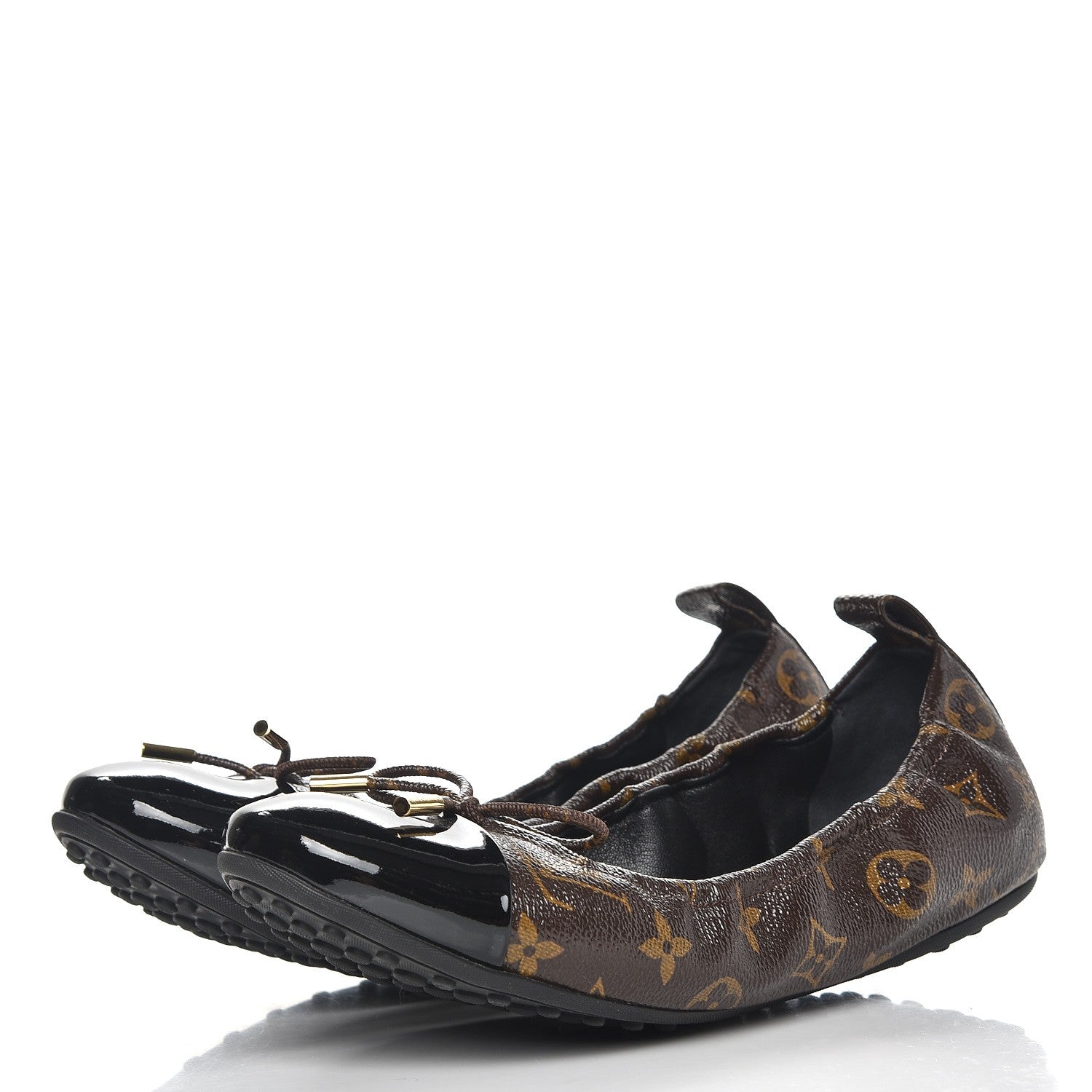 Louis Vuitton Monogram Flirty Ballerina Flats 42 Black 2 of 8