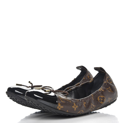Louis Vuitton Monogram Flirty Ballerina Flats 42 Black 2 of 8