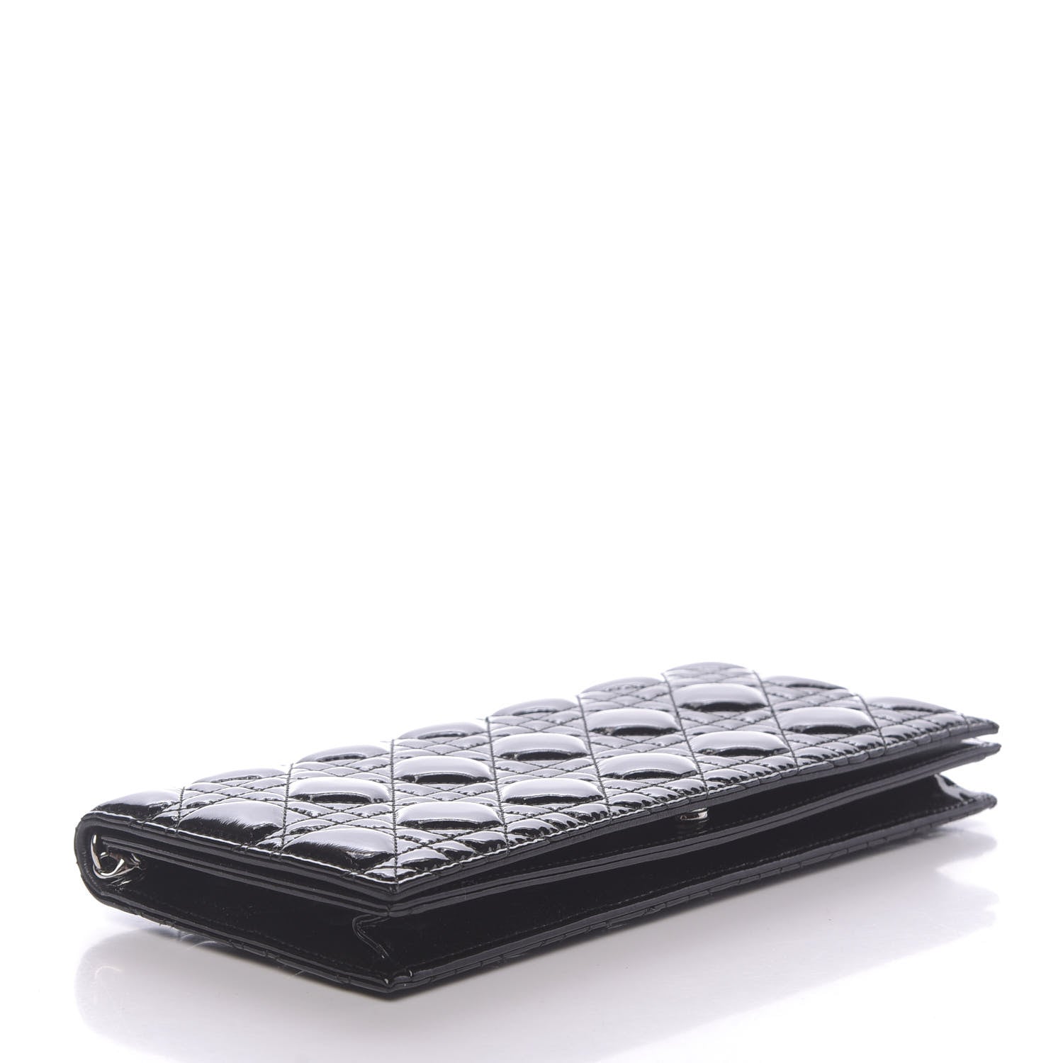 Christian Dior Patent Cannage Lady Dior Convertible Clutch Black 4 of 9