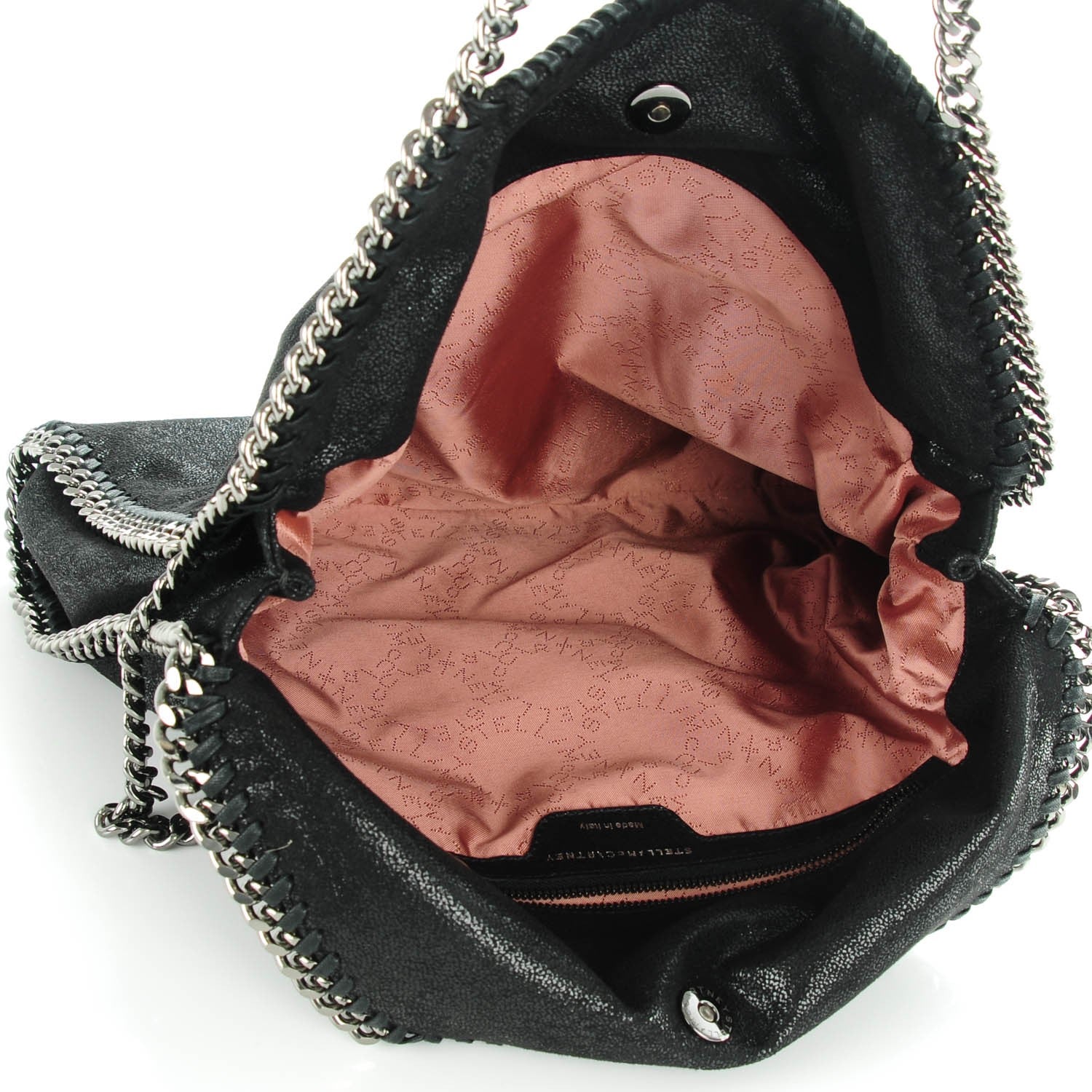 Stella McCartney Shaggy Deer Falabella Fold Over Tote Black 5 of 8