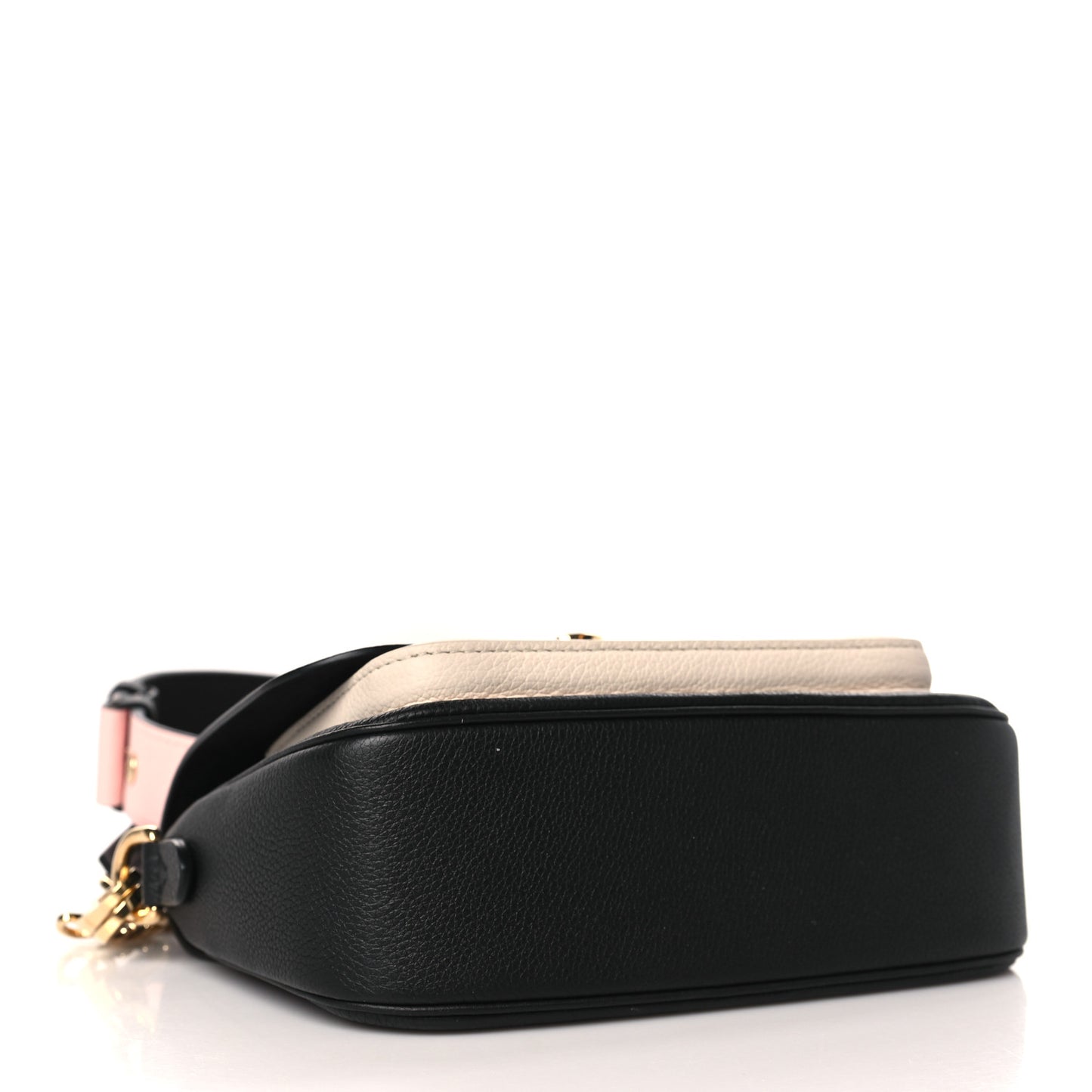 Grained Calfskin Lockme Tender Black