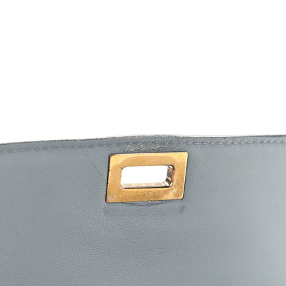 Celine Box Calfskin Medium Classic Box Flap Bag Sky 8 of 11