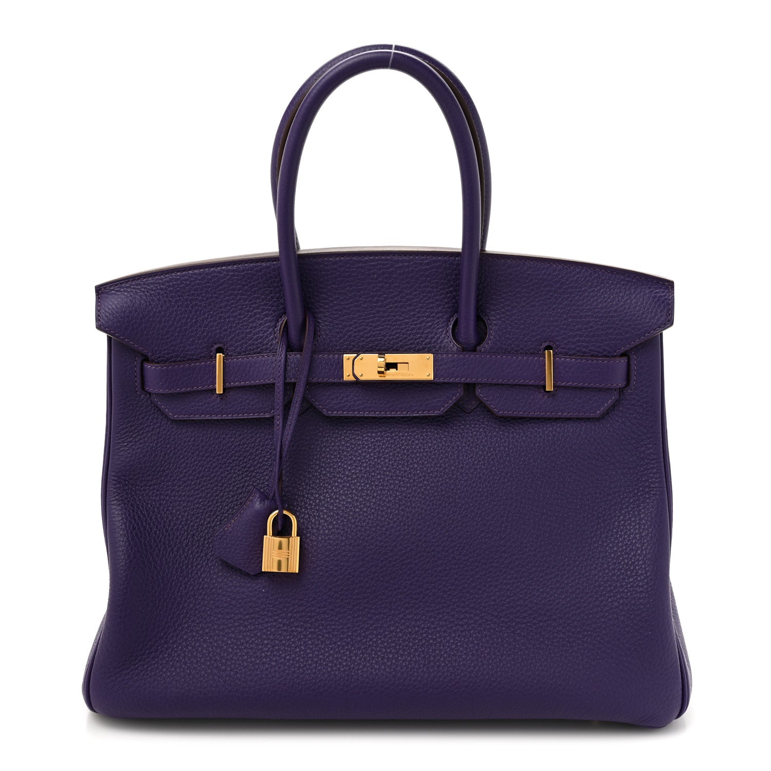 Hermes Taurillon Clemence Birkin 35 Iris 1 of 10