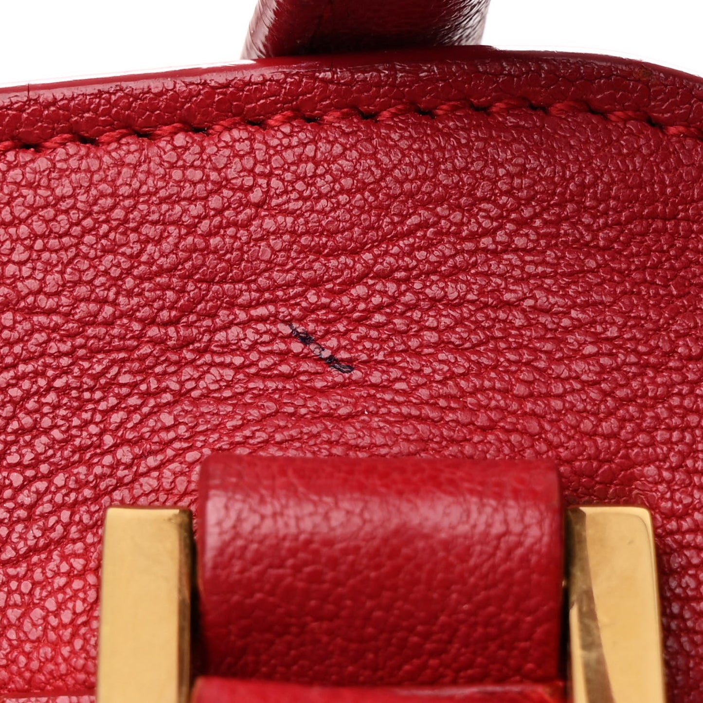 Sheepskin Small Cabas ChYc Rouge Orient