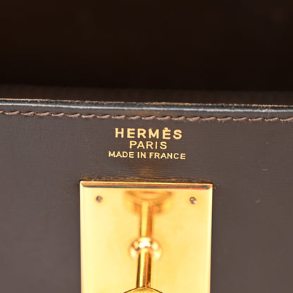 Hermes Box Kelly Sellier 32 Chocolate 6 of 17