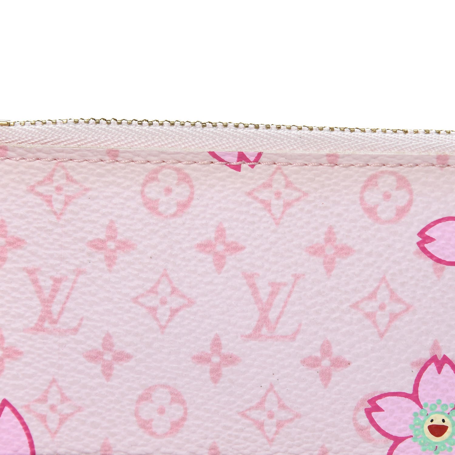 Louis Vuitton Monogram Cherry Blossom Key Pouch Pink 7 of 7