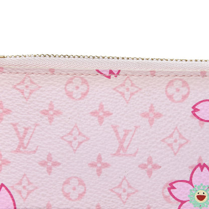 Louis Vuitton Monogram Cherry Blossom Key Pouch Pink 7 of 7