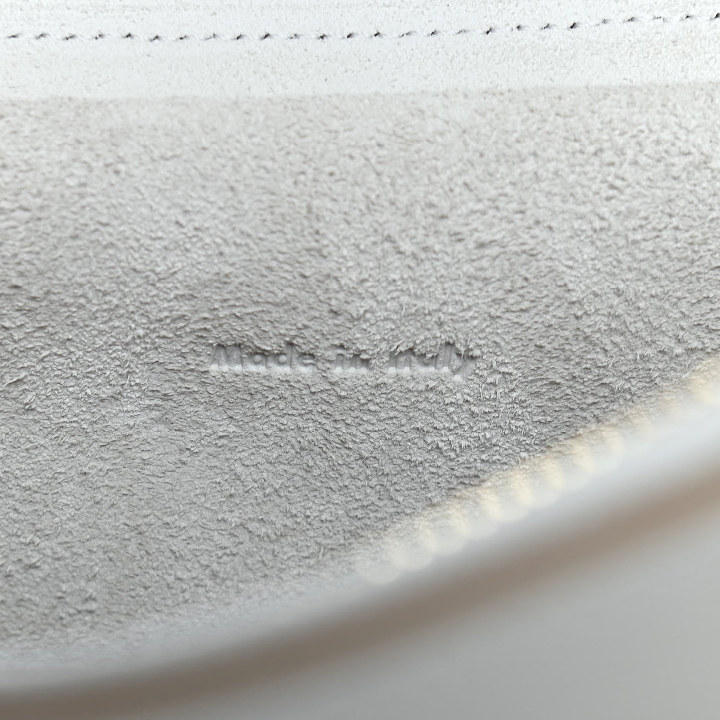 Grained Calfskin Mini Belt Bag White