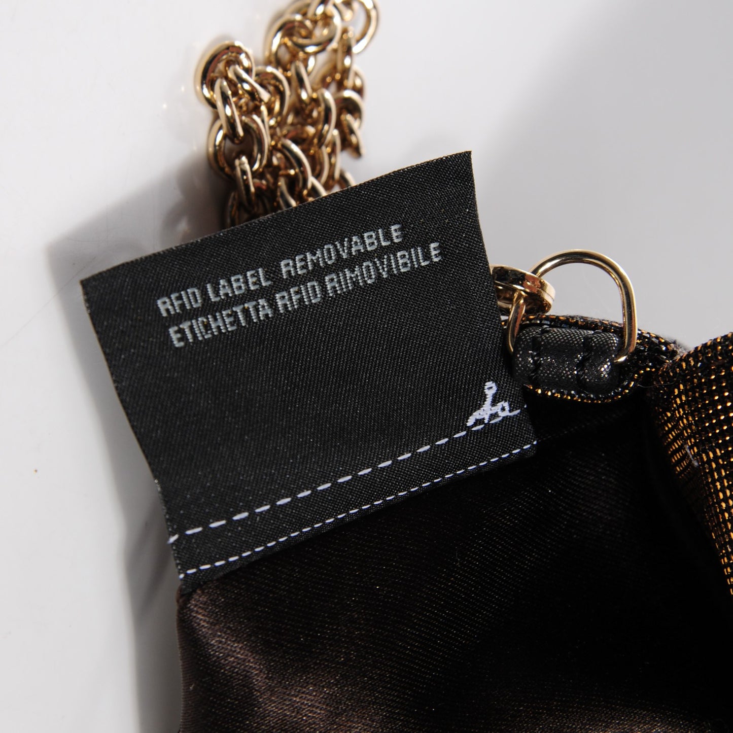 Metallic Lurex Zucca Mia Pochette Gold Silver