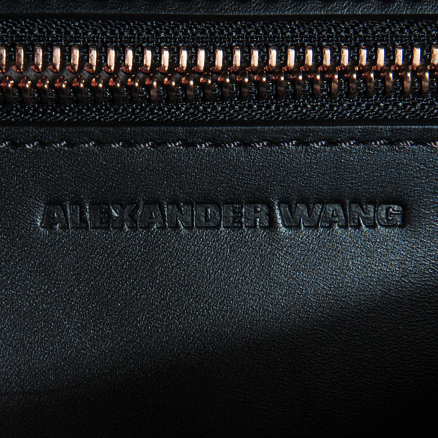 Alexander Wang Calfskin Large Marion Soft Black with Rose Gold Hardware 6 of 7