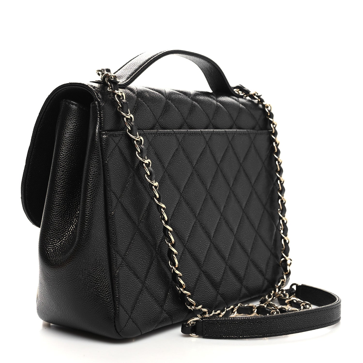 Chanel Caviar Quilted Large Business Affinity Flap Black 3 of 12
