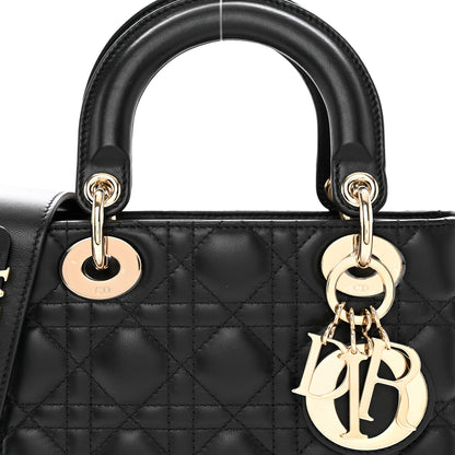 Christian Dior Lambskin Cannage Small My ABCDior Lady Dior Black 5 of 9