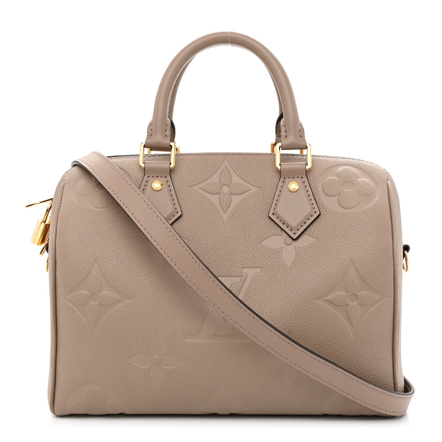 Louis Vuitton Empreinte Monogram Giant Speedy Bandouliere 25 Tourterelle 1 of 9