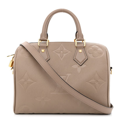Louis Vuitton Empreinte Monogram Giant Speedy Bandouliere 25 Tourterelle 1 of 9