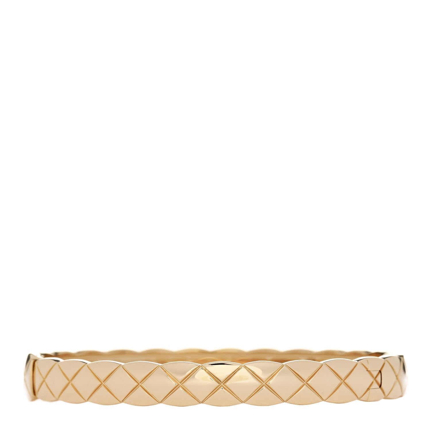 Chanel 18K Yellow Gold Coco Crush Bangle Bracelet S 2 of 3