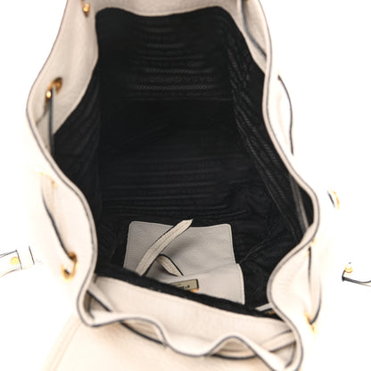 Prada Vitello Daino Cinch Backpack Talco 5 of 10