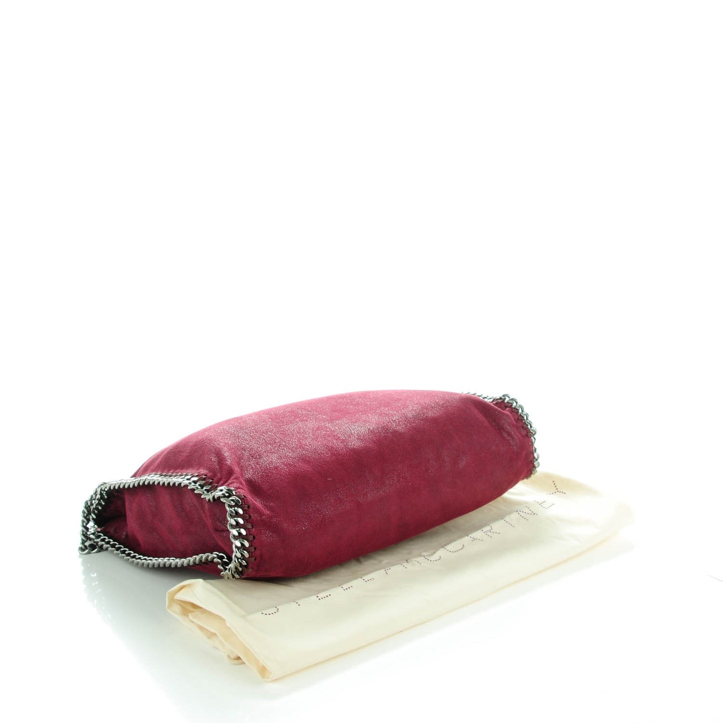 Shaggy Deer Falabella Fold Over Tote Plum