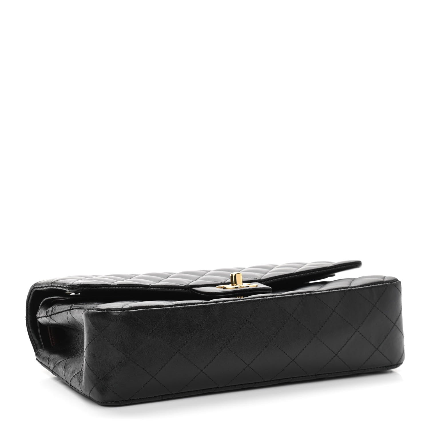 Chanel Lambskin Quilted Medium Double Flap Black 4 of 14