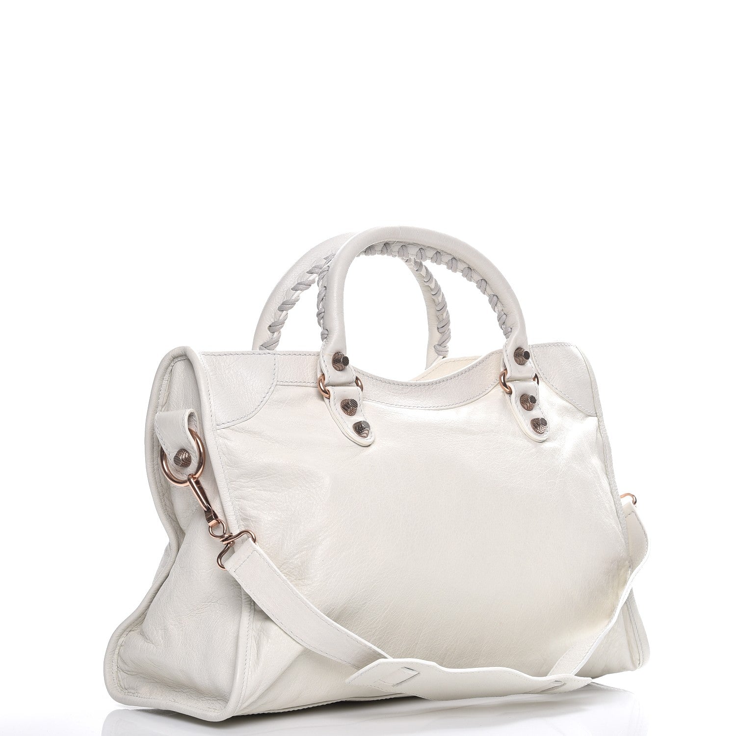 Balenciaga Agneau Giant 12 Rose Gold Hardware City White Light 4 of 10