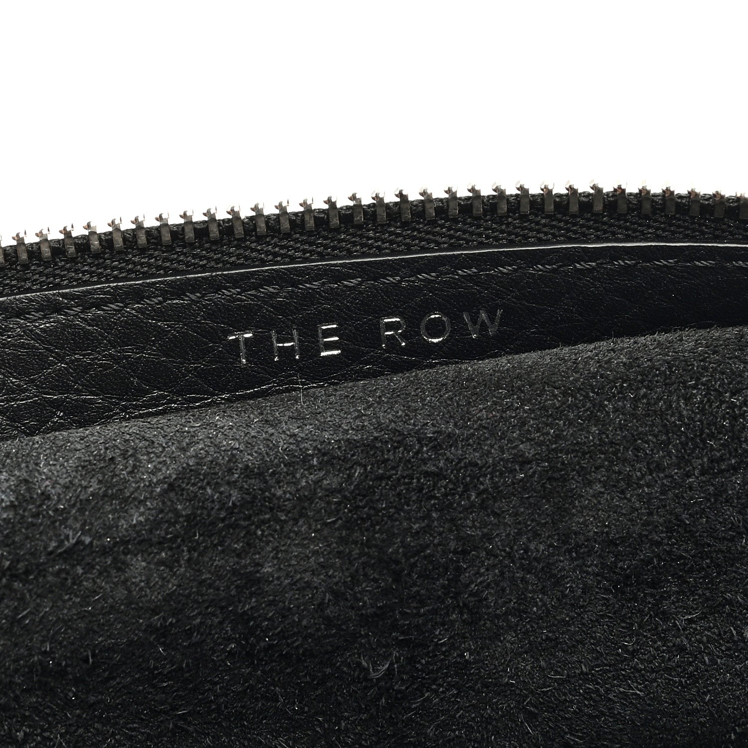 The Row Grained Calfskin Large Slouchy Banana Bag Black 6 of 10