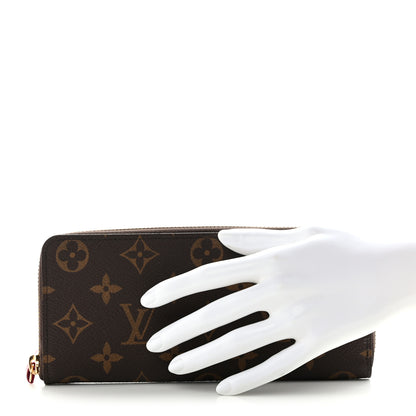 Louis Vuitton Monogram Clemence Wallet Fuchsia 2 of 7