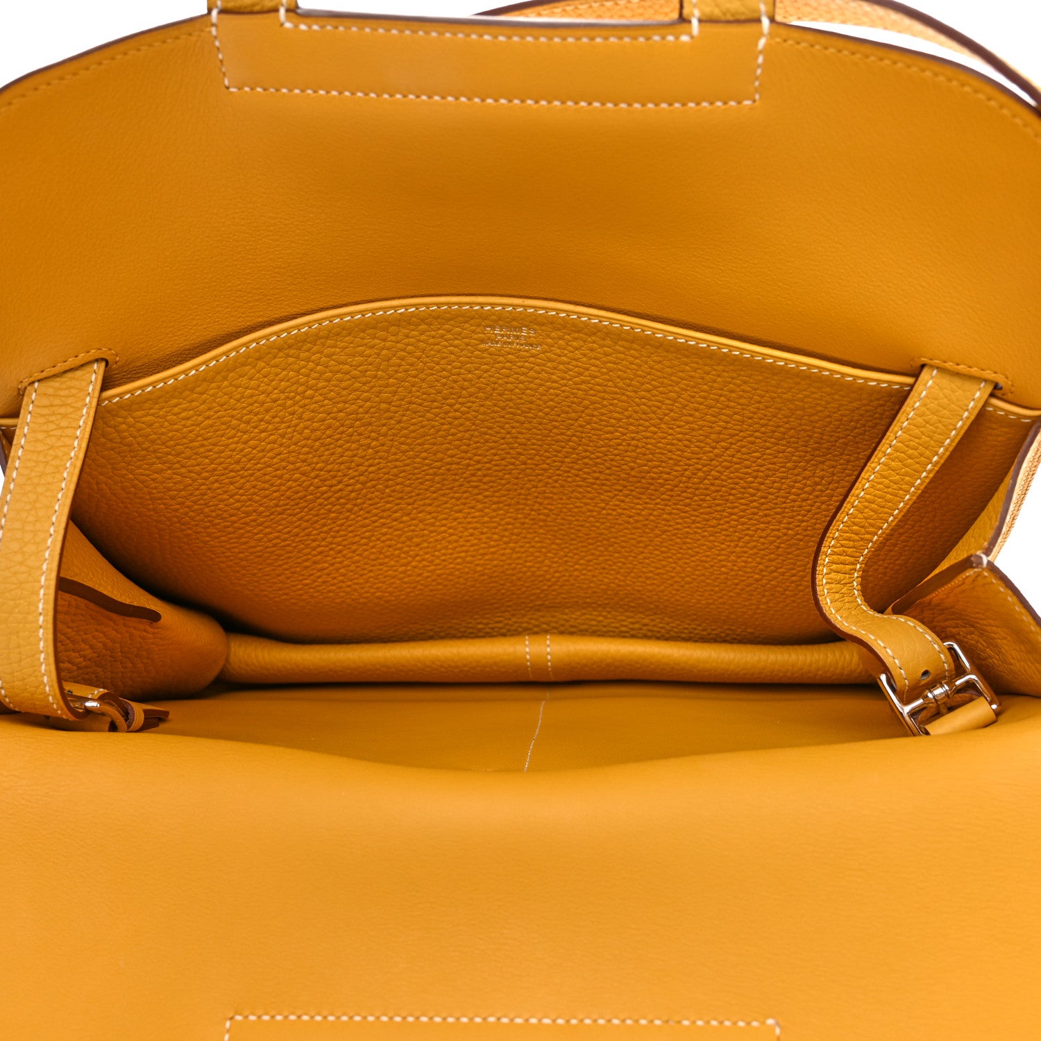 Hermes Taurillon Clemence Halzan 31 Jaune Ambre 5 of 16