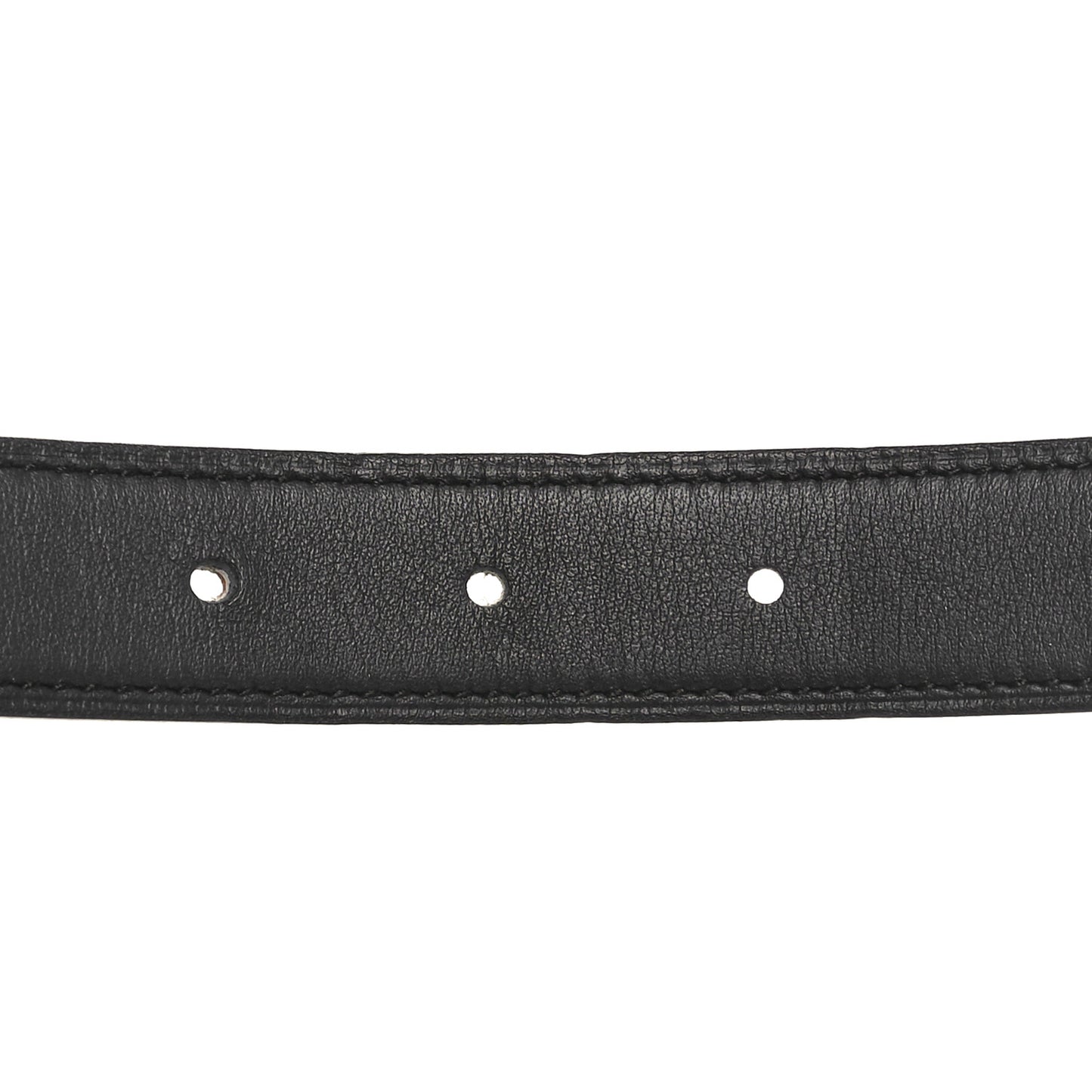 Swift Epsom 24mm Mini Constance H Belt  80 32 Black Gold