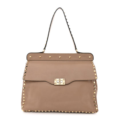 Valentino Garavani Nappa Rockstud Frame Handle Bag Poudre 1 of 12