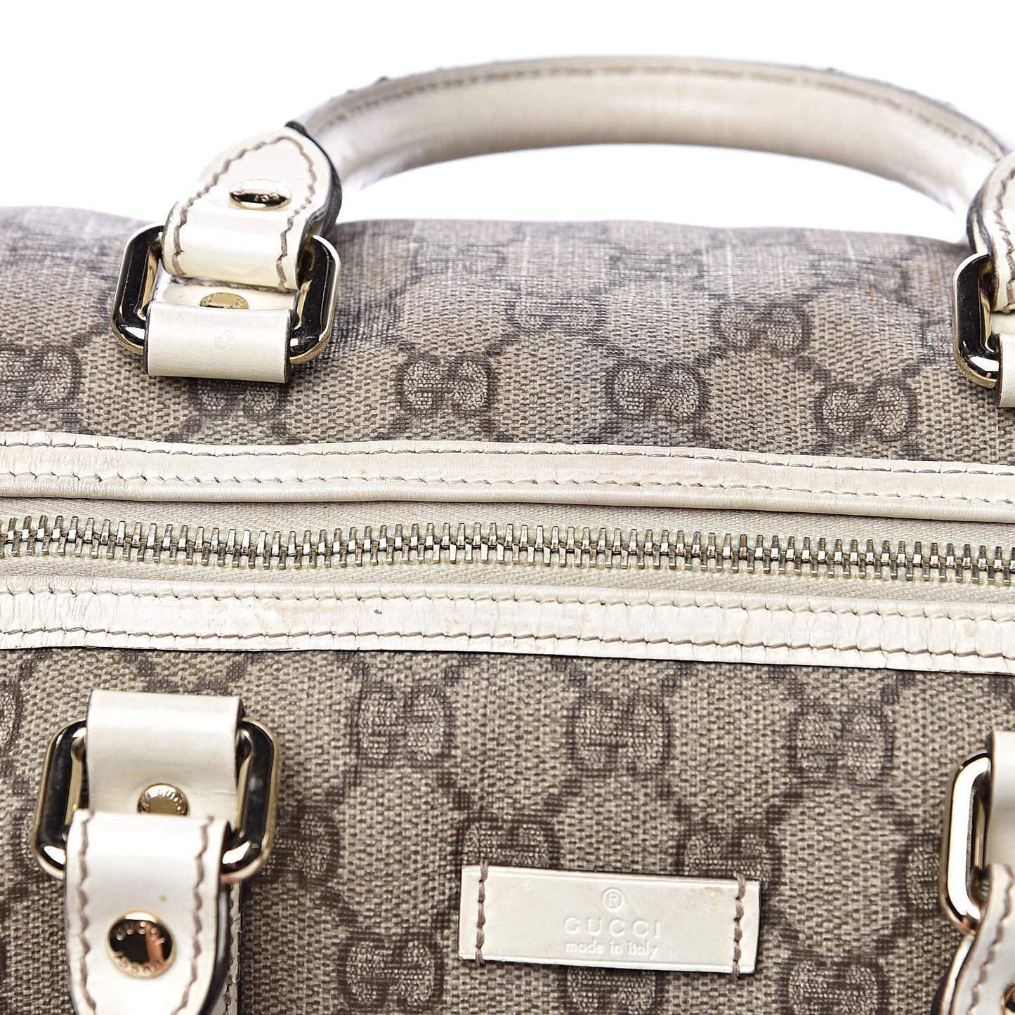 GG Plus Monogram Medium Joy Boston Off White