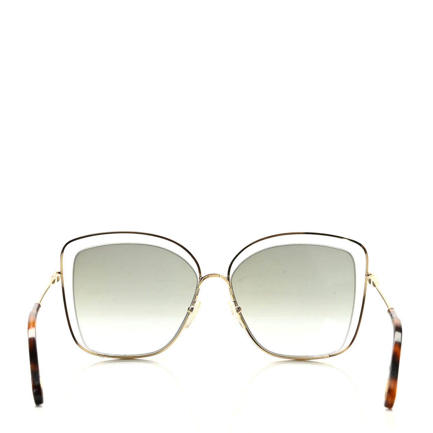Poppy Cutout Square Sunglasses CE133S Havana Brown