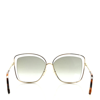 Chloe Poppy Cutout Square Sunglasses CE133S Havana Brown 4 of 7