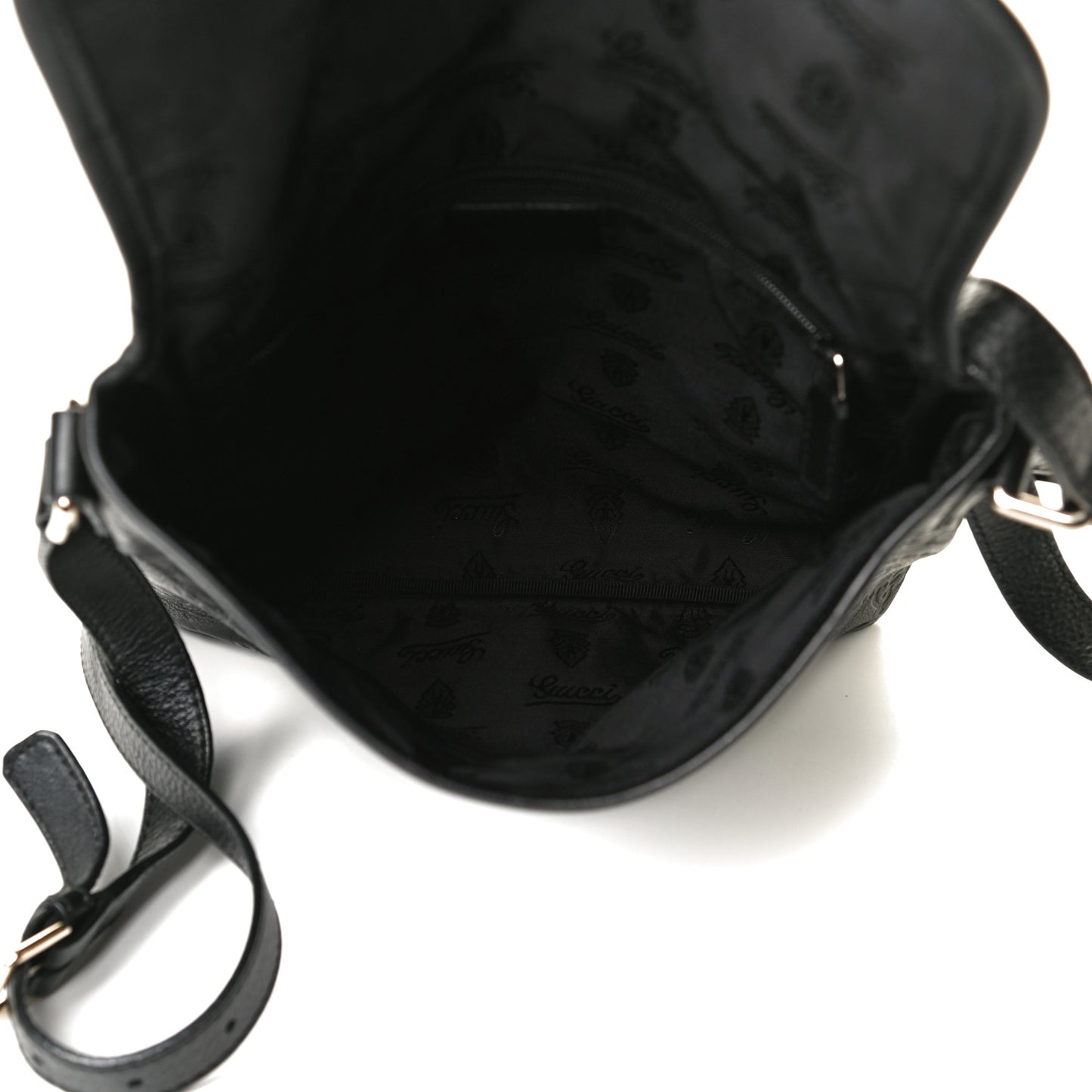 Guccissima Small Flap Messenger Bag Black
